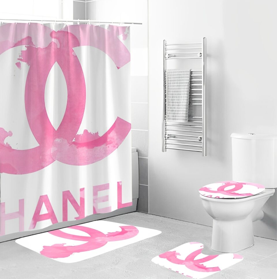Chanel pinky hypebeast bath mat luxury fashion brand bathroom sets home decor