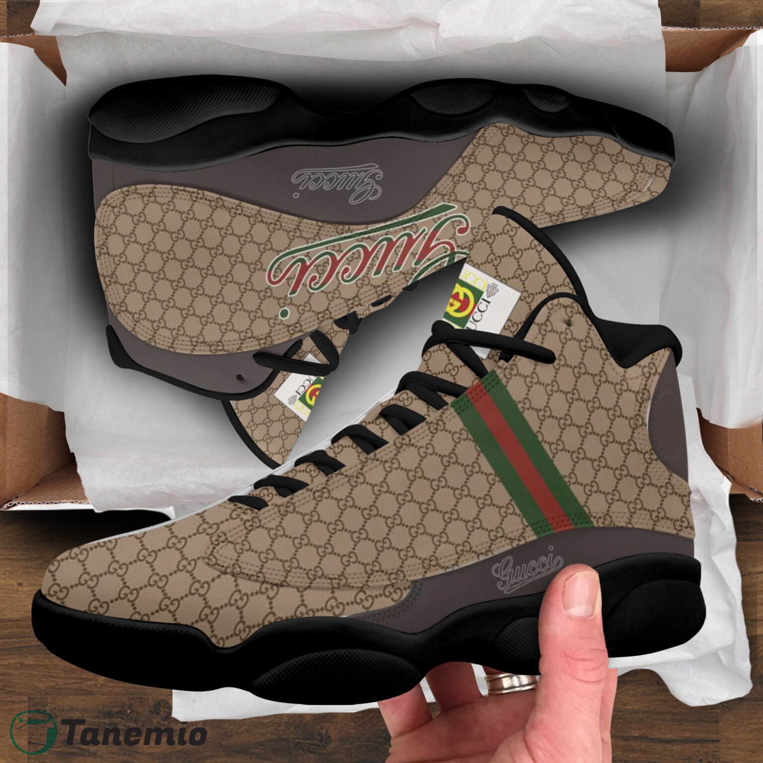 133124927175805165-Air-Jordan-13-Mix-Gucci-Limited-Edition-Sneaker-Shoes-POD-Design-1536x1536