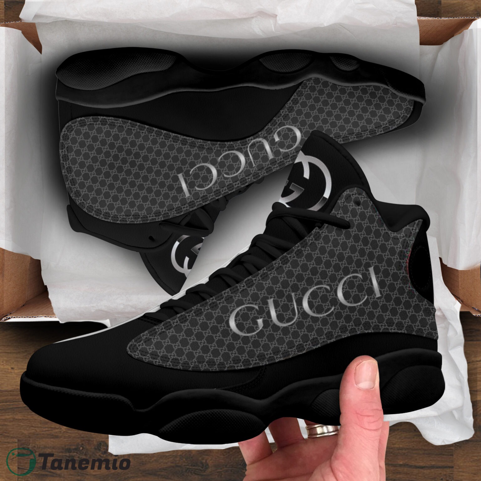 133124928300576977-Gucci-Black-White-Air-Jordan-13-Sneakers-Shoes-For-Men-Women-HT-1536x1536